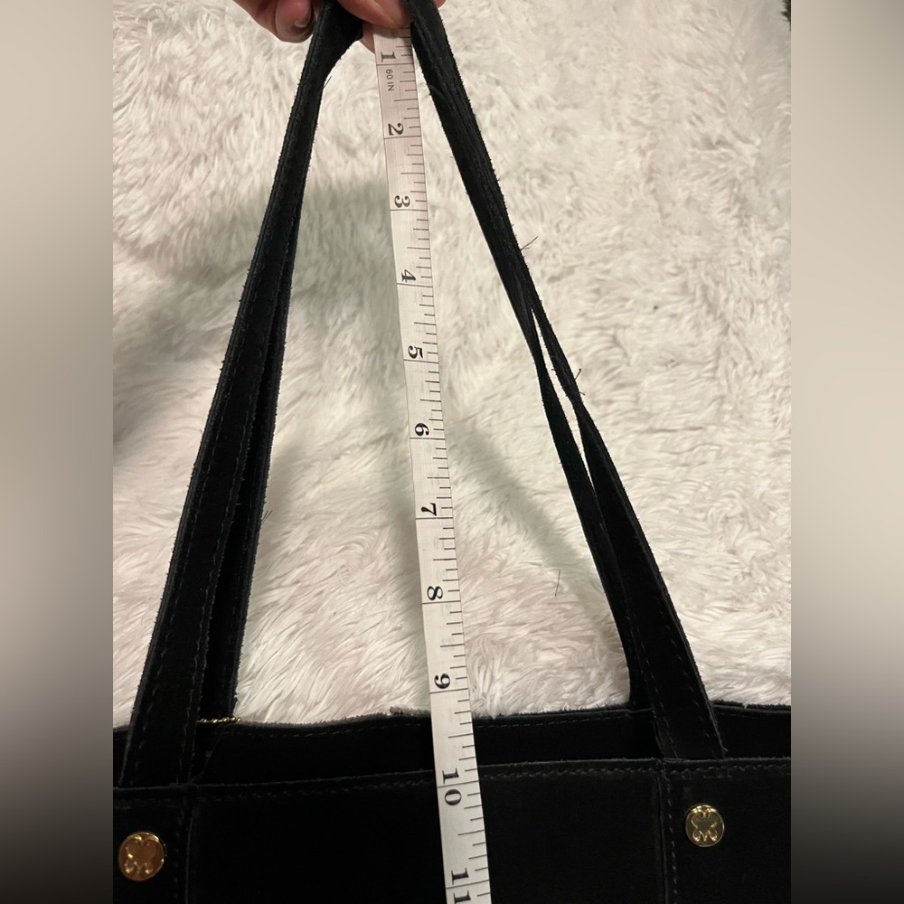 Emma Fox suede patchwork bag - Picture 8 of 16